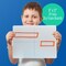 Flipside Products 9" x 12" XY Axis Two-Sided Dry Erase Boards 24 Pack, White Boards, Classroom Pack, Double Sided Lapboard For Class, Reusable For Group Participation